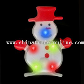 Christmas Series flashing pin from China